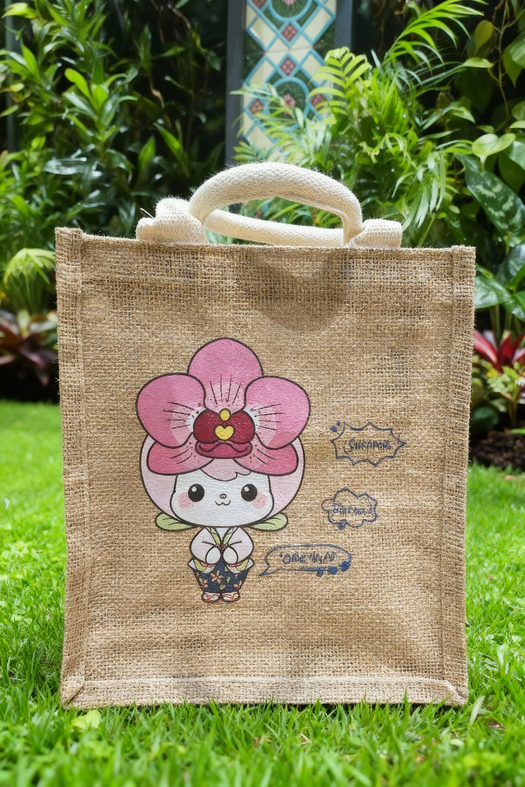 Jute Tote Bag Series-Orchiya-Small