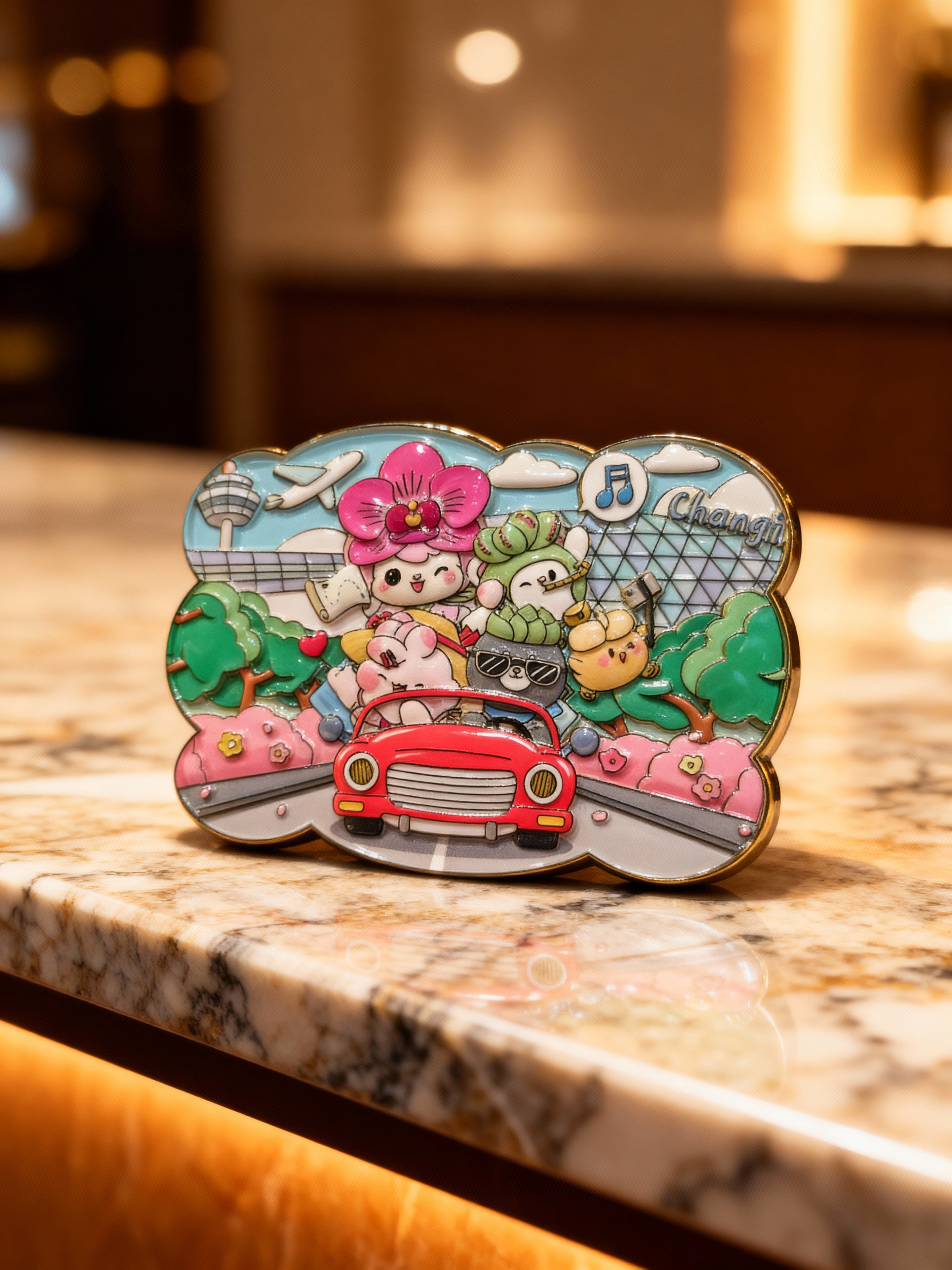 3D Mental Magnet-Happy Holiday